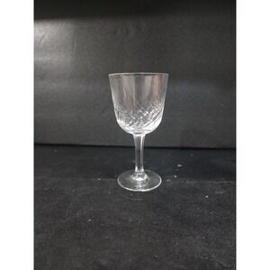 Crystal Hoya Style Corolle Wine Glass, Diagonal Cut Glass, Vintage‎ Wine Glass
